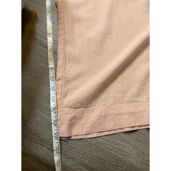 NWT Lane Bryant Linen Blend Wide Leg Pull-On Pants 20 Peach Pink Casual Beachy - Picture 8 of 11